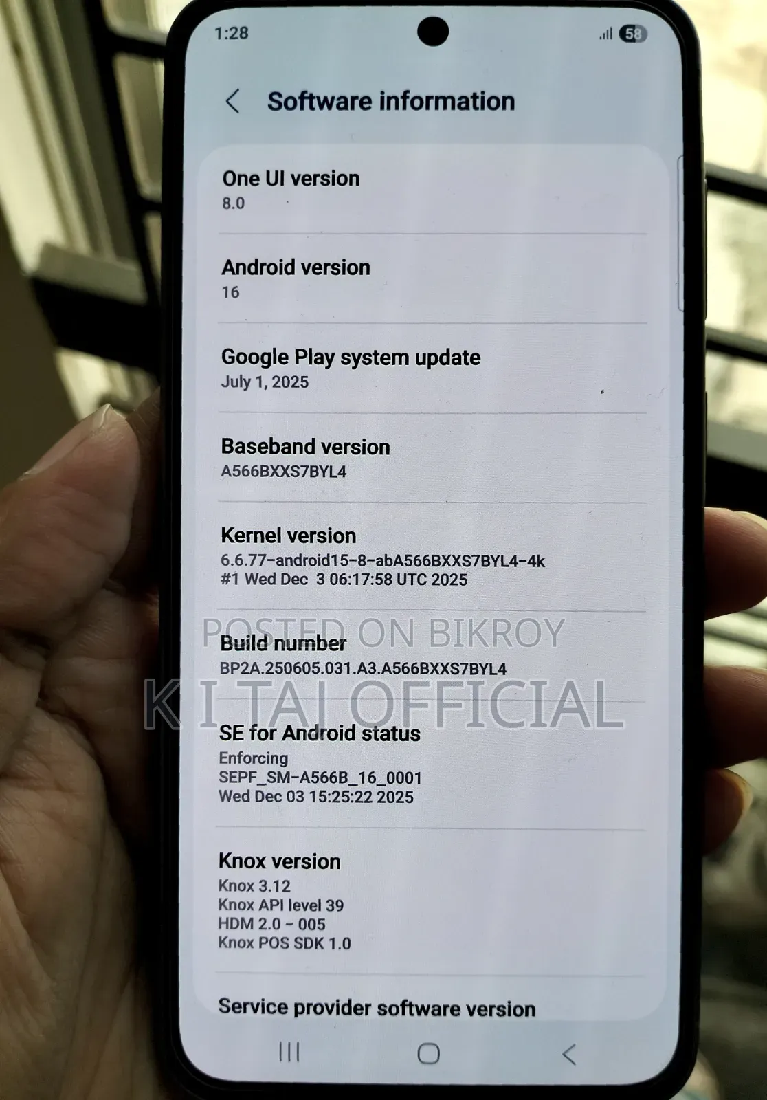 Samsung Galaxy A56 256 GB Gray