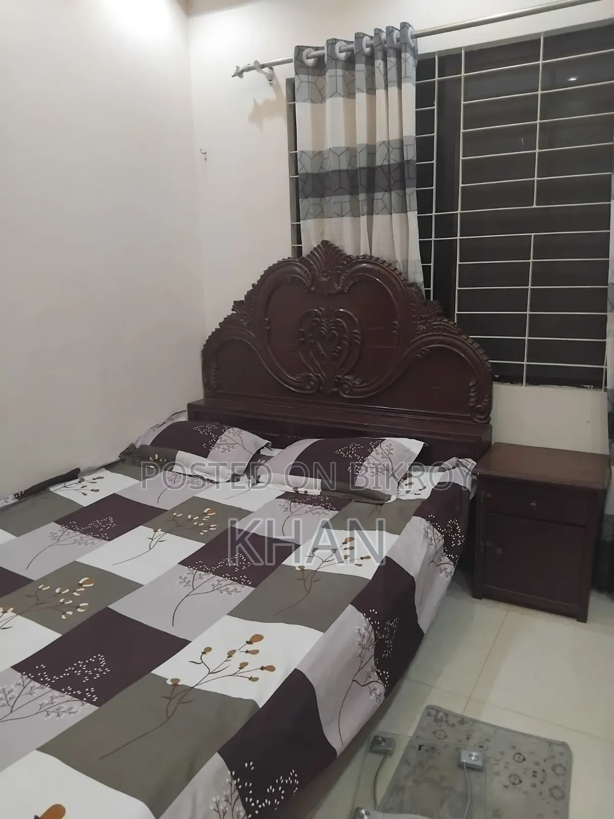 Bed With Side Table