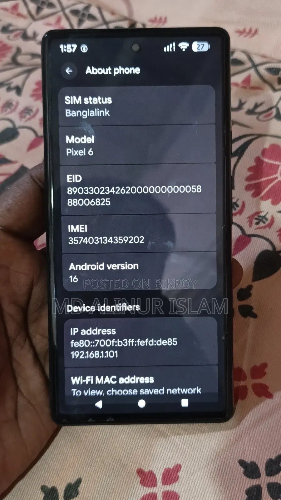 Google Pixel 6 128 GB White