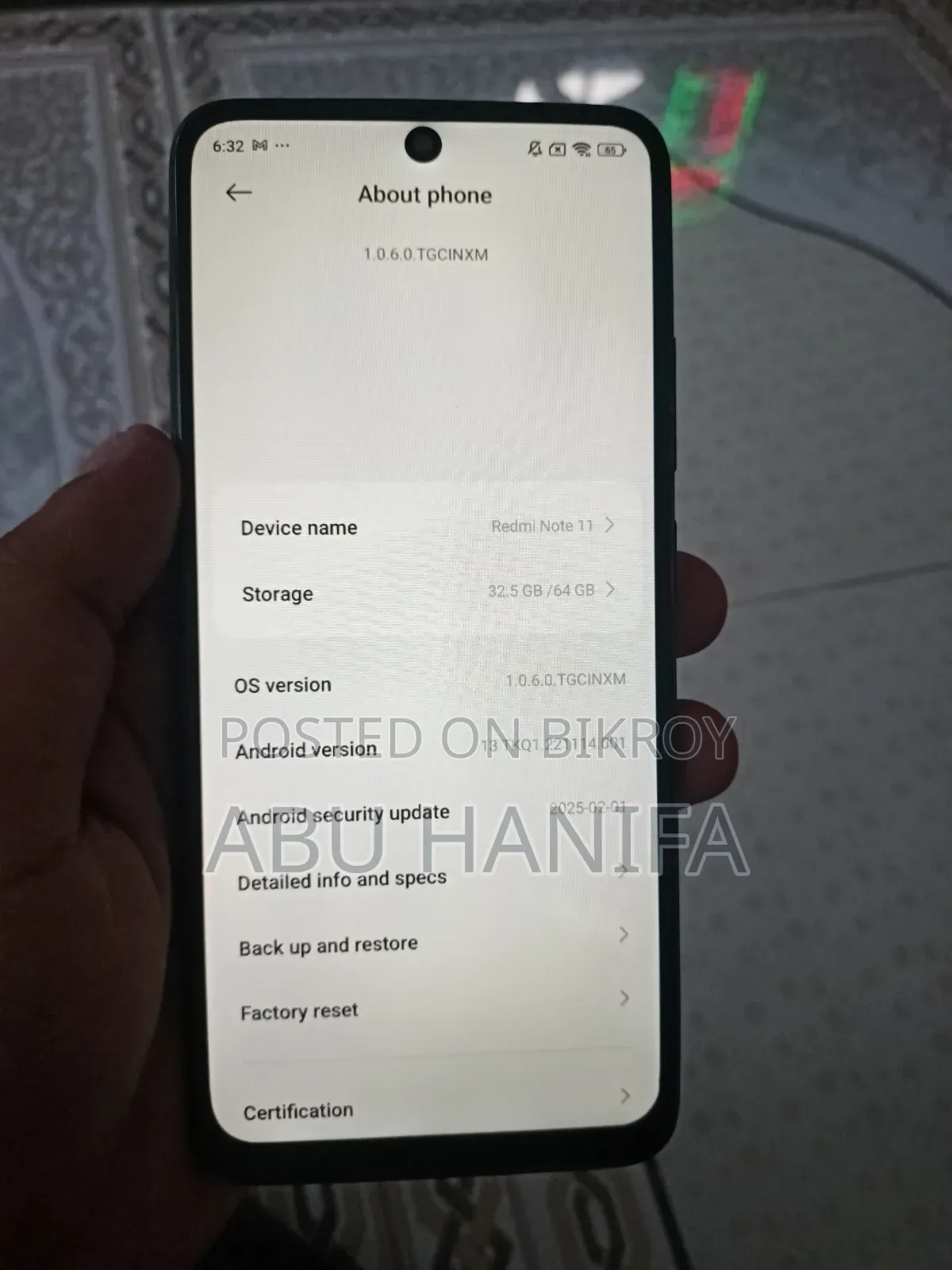 Xiaomi Redmi Note 11 64 GB Black