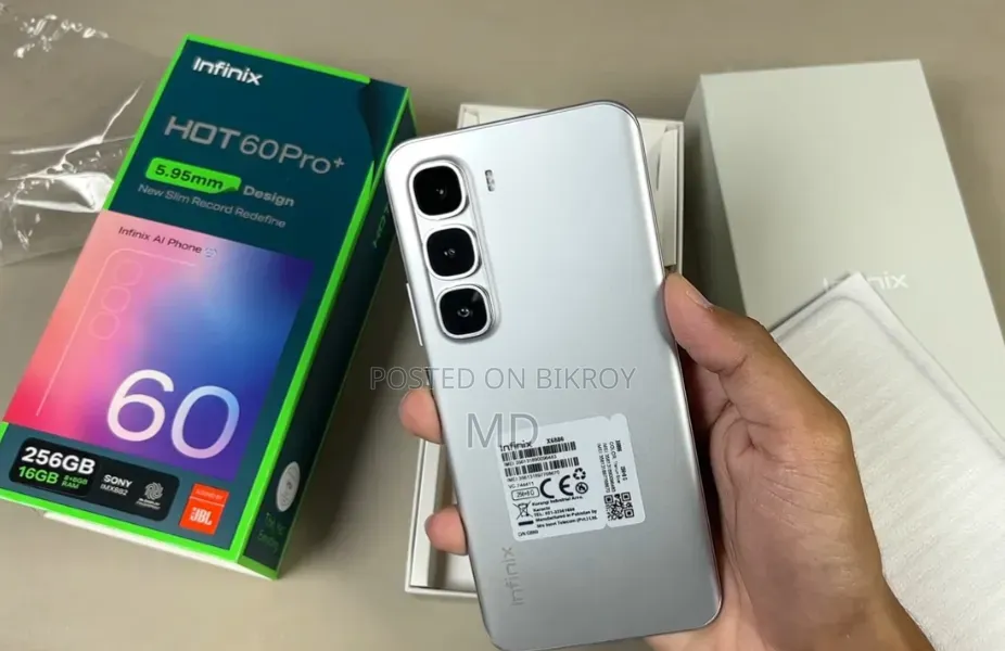 ইনফিনিক্স হট ৬০ প্রো+ ২৫৬ জিবি সিলভার