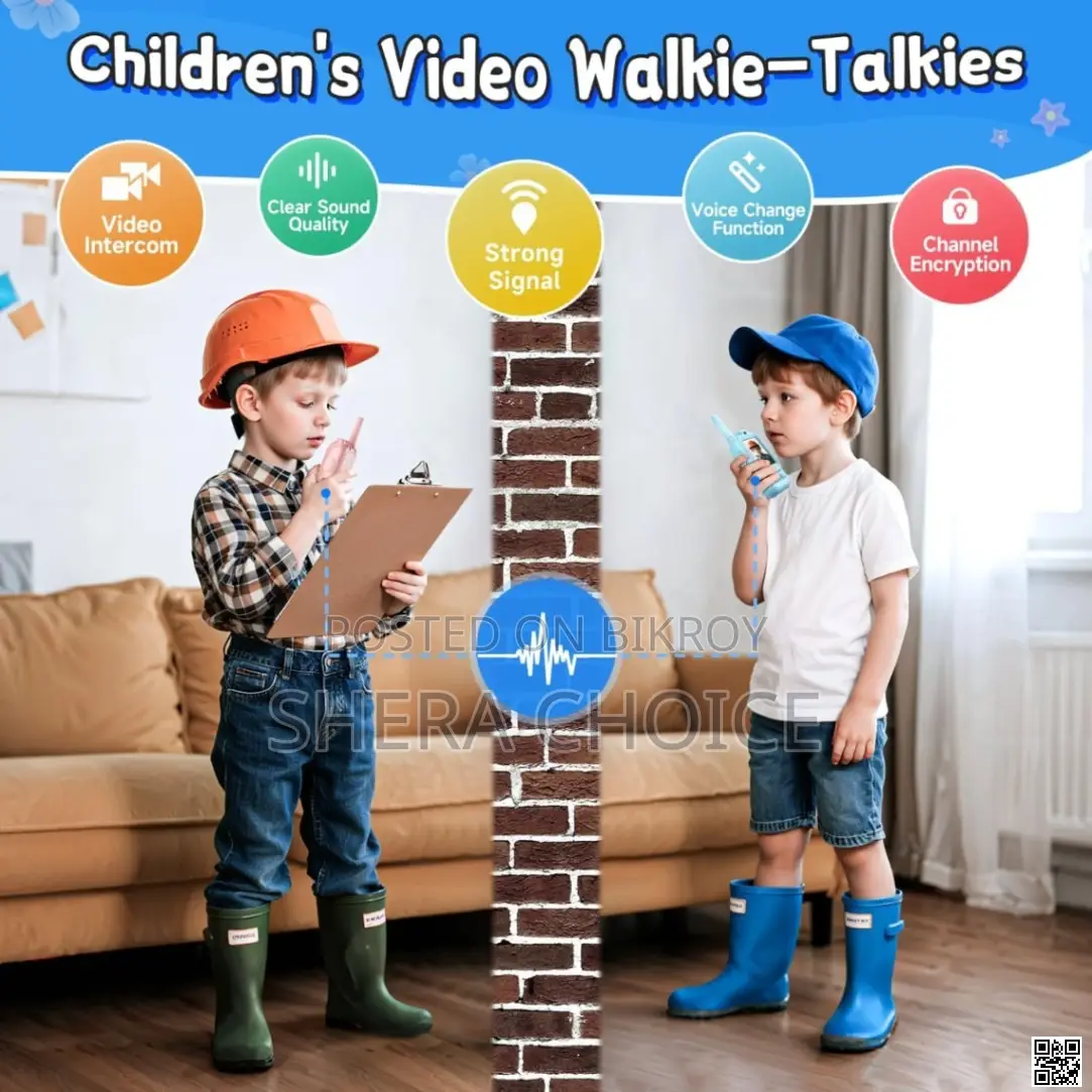 Long-range Video Walkie Talkie for Kids (Pack of 2)