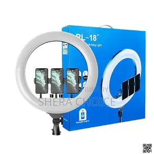 18" LED Ring Light with Stand for Facebook, YouTube, and TikTok