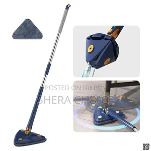 Triangle Extendable Cleaning Mop, 360° Rotatable Mop