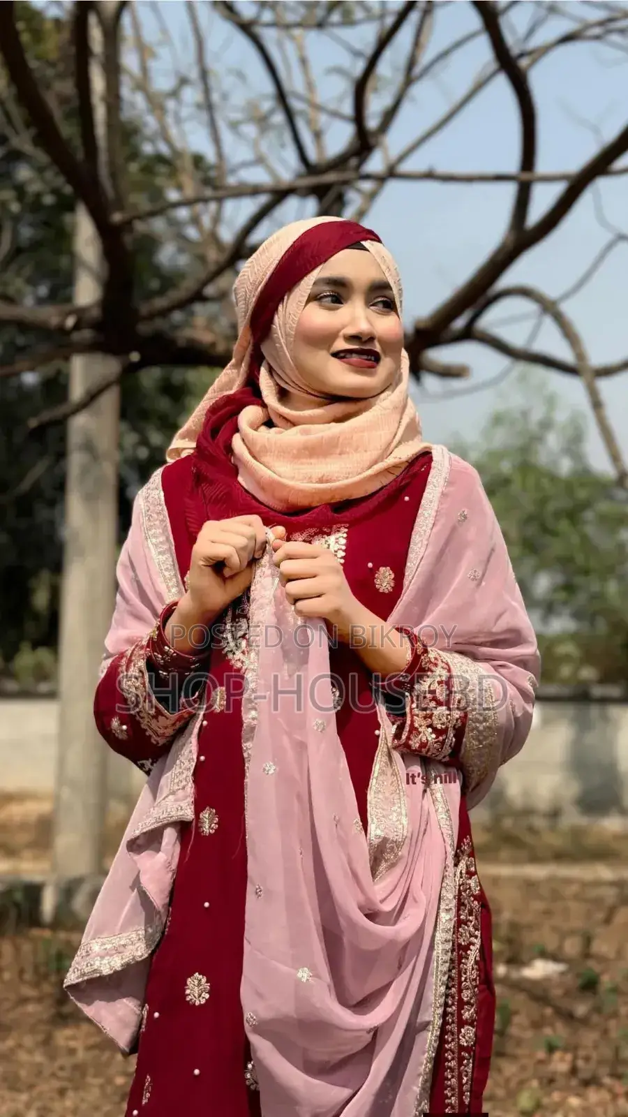 Soft Georgette With Sequence Embroidery Three Piece