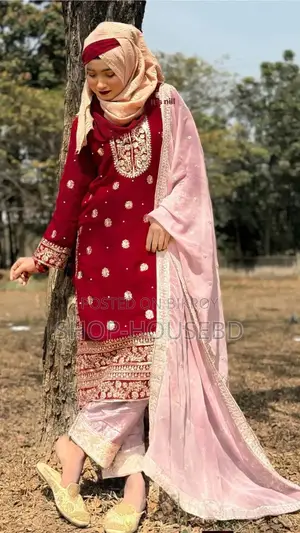 Soft Georgette With Sequence Embroidery Three Piece
