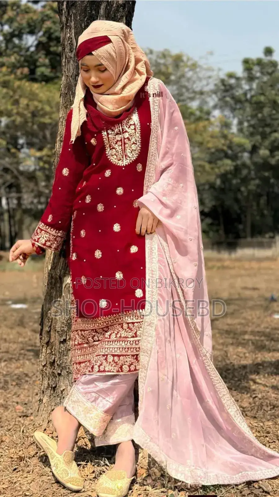Soft Georgette With Sequence Embroidery Three Piece