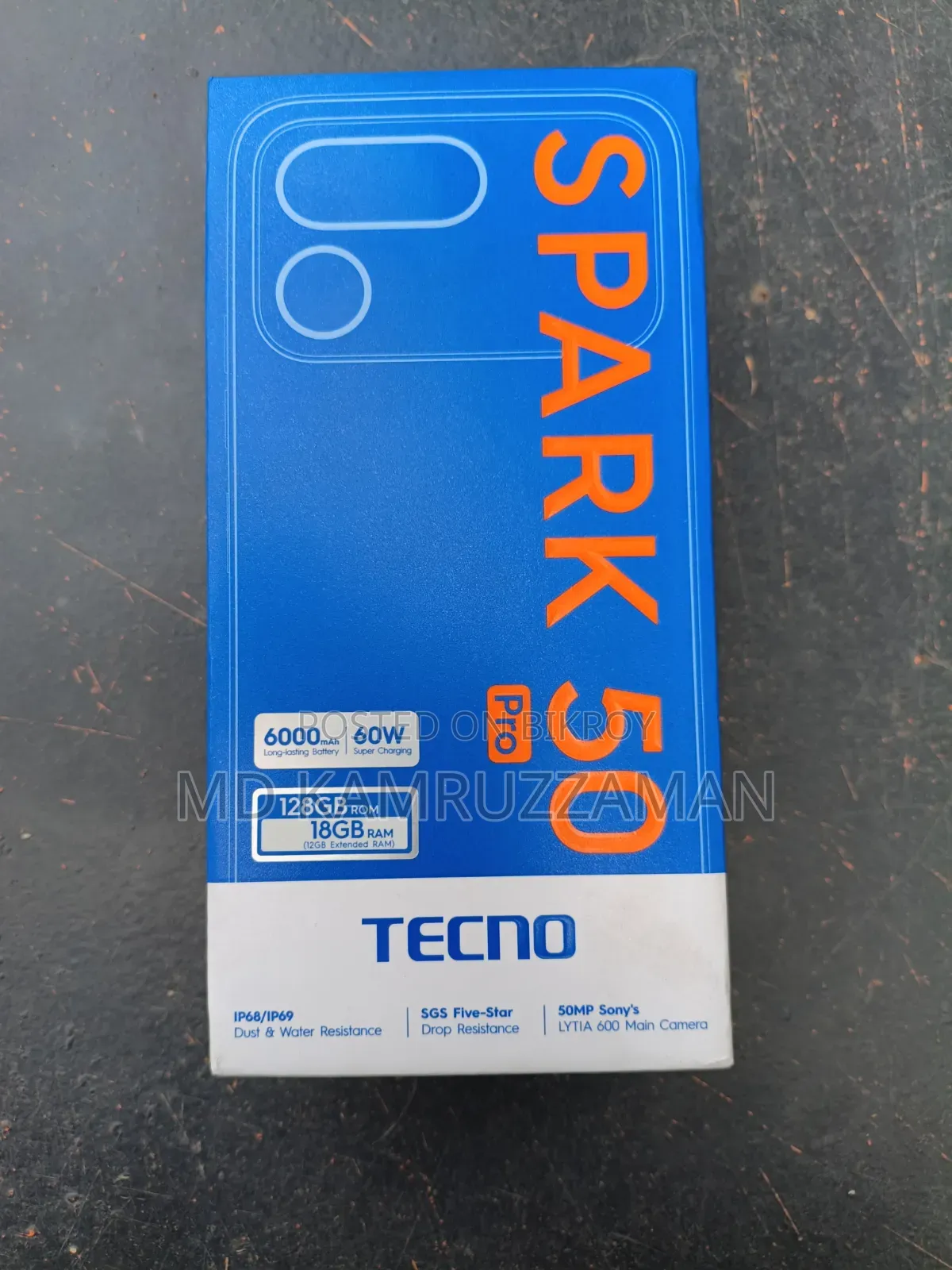 Tecno Spark 50 128 GB Black
