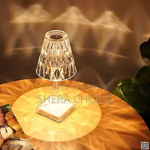 LED Crystal Diamond Table Lamp, Touch Lamp