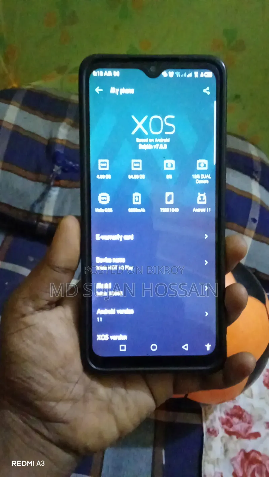 Infinix Hot 10 Play 64 GB Blue