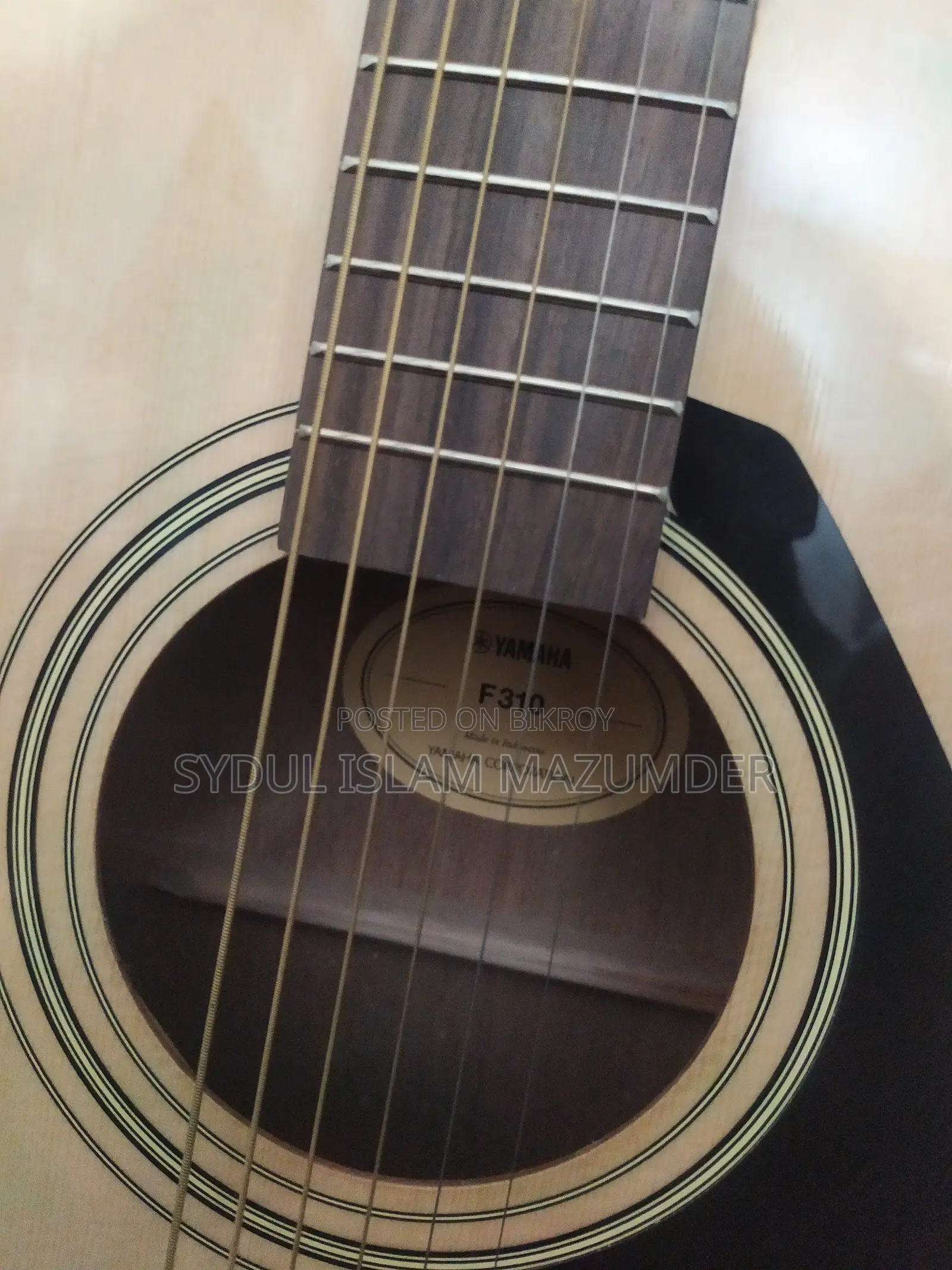Yamaha F310 Acoustic Guitar (Natural) — With Bag | Original Invoice Available