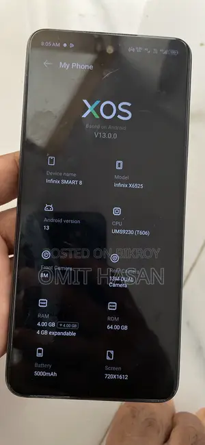 Infinix Smart 8 64 GB Blue