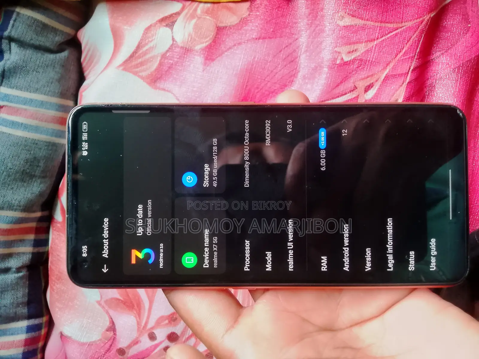 Realme X7 5G IN 128 GB Pink