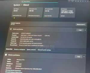 Desktop Computer 16GB AMD Ryzen 7 SSD 256GB