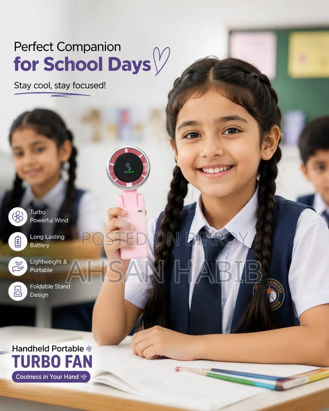 Turbo Fan High Speed. Rechargeable