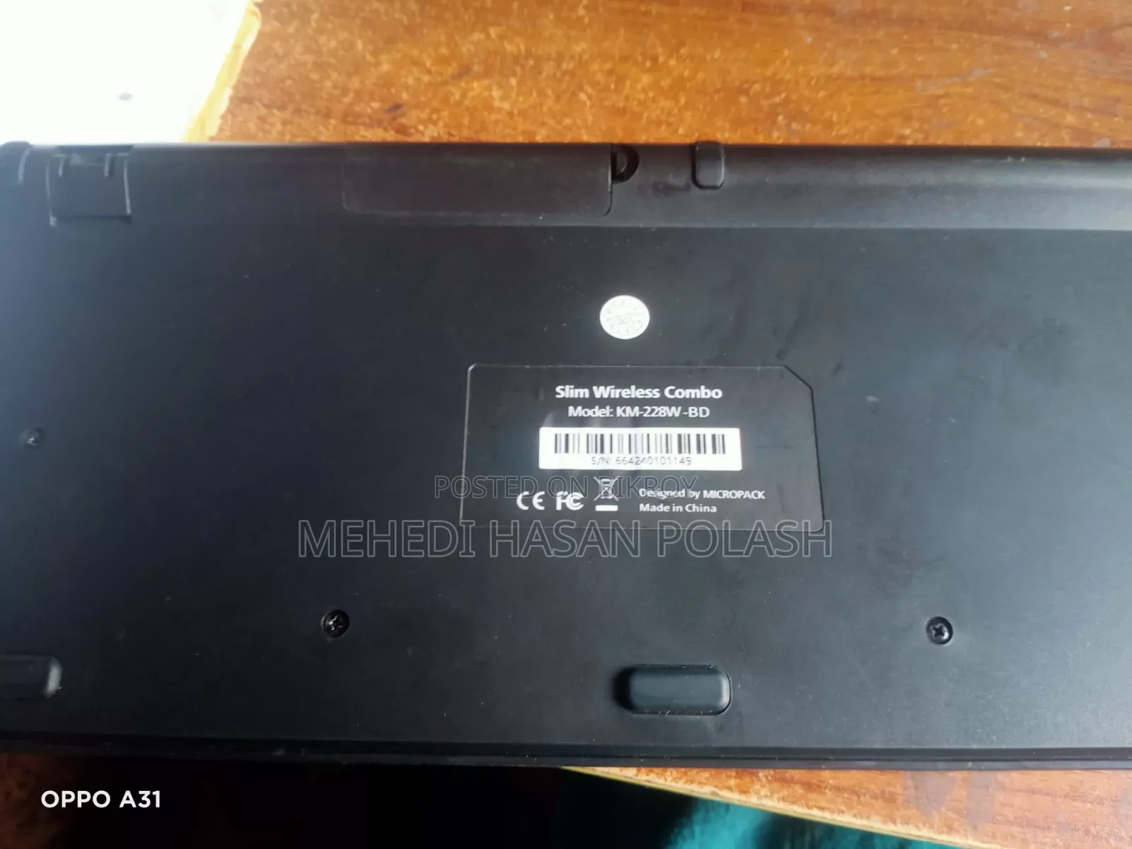 Micropack wireless keyboard and mouse for sale (with dongle)