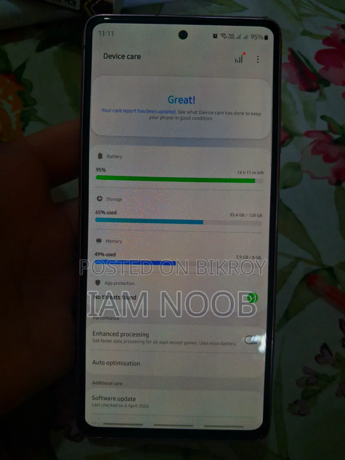 New Samsung Galaxy S20 FE 128 GB Purple