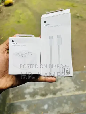 Apple Original 20w Charger + Type-C Cable (iPhone 15 Pro Max)