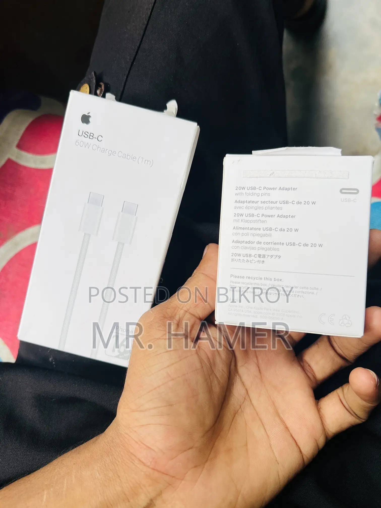  Apple Original 20w Charger + Type-C Cable (iPhone 15 Pro Max)