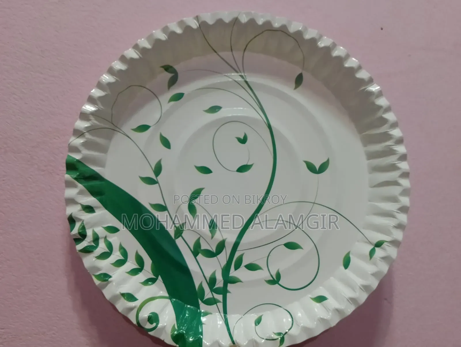 One-time paper plate