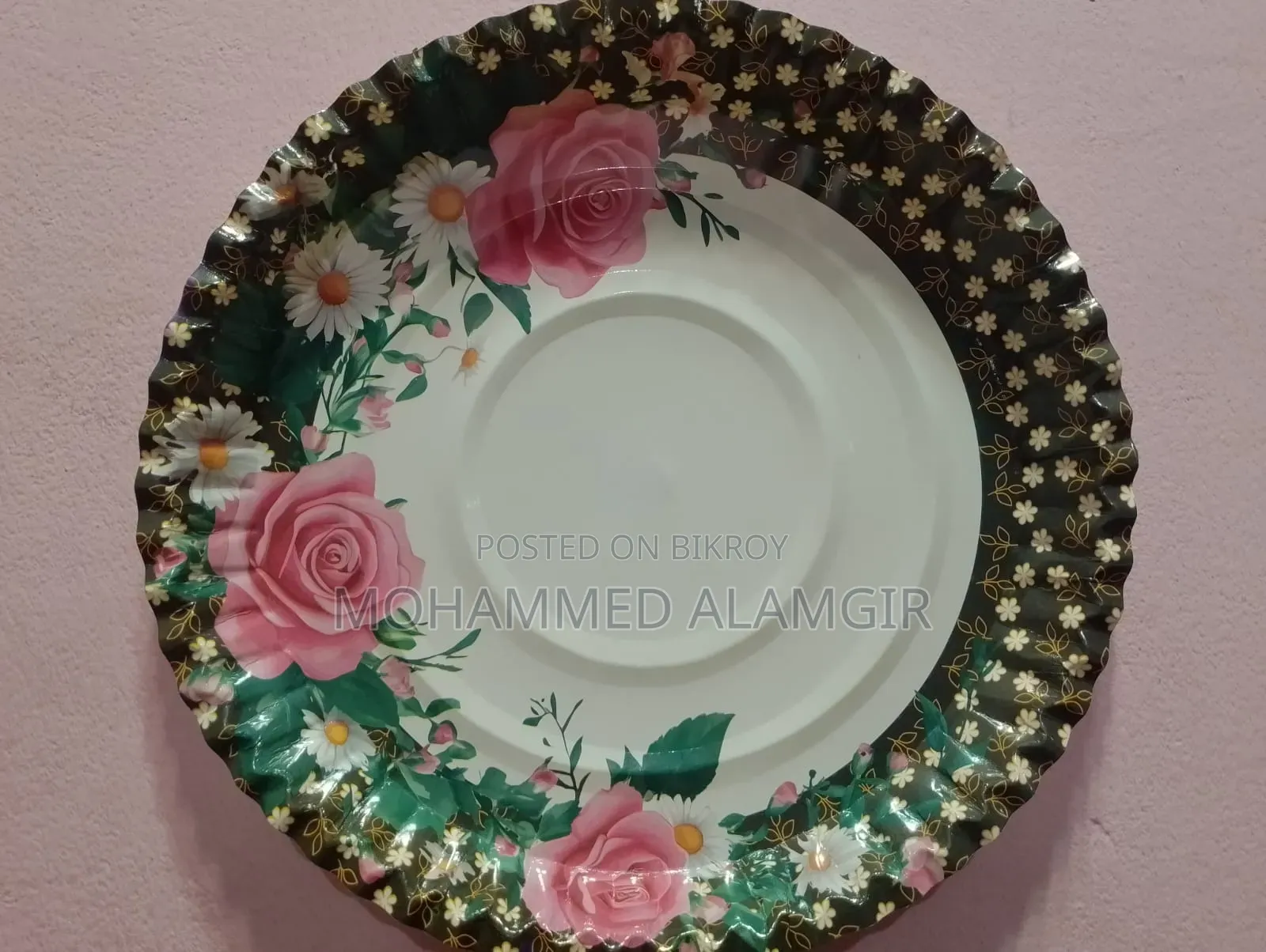 One-time paper plate