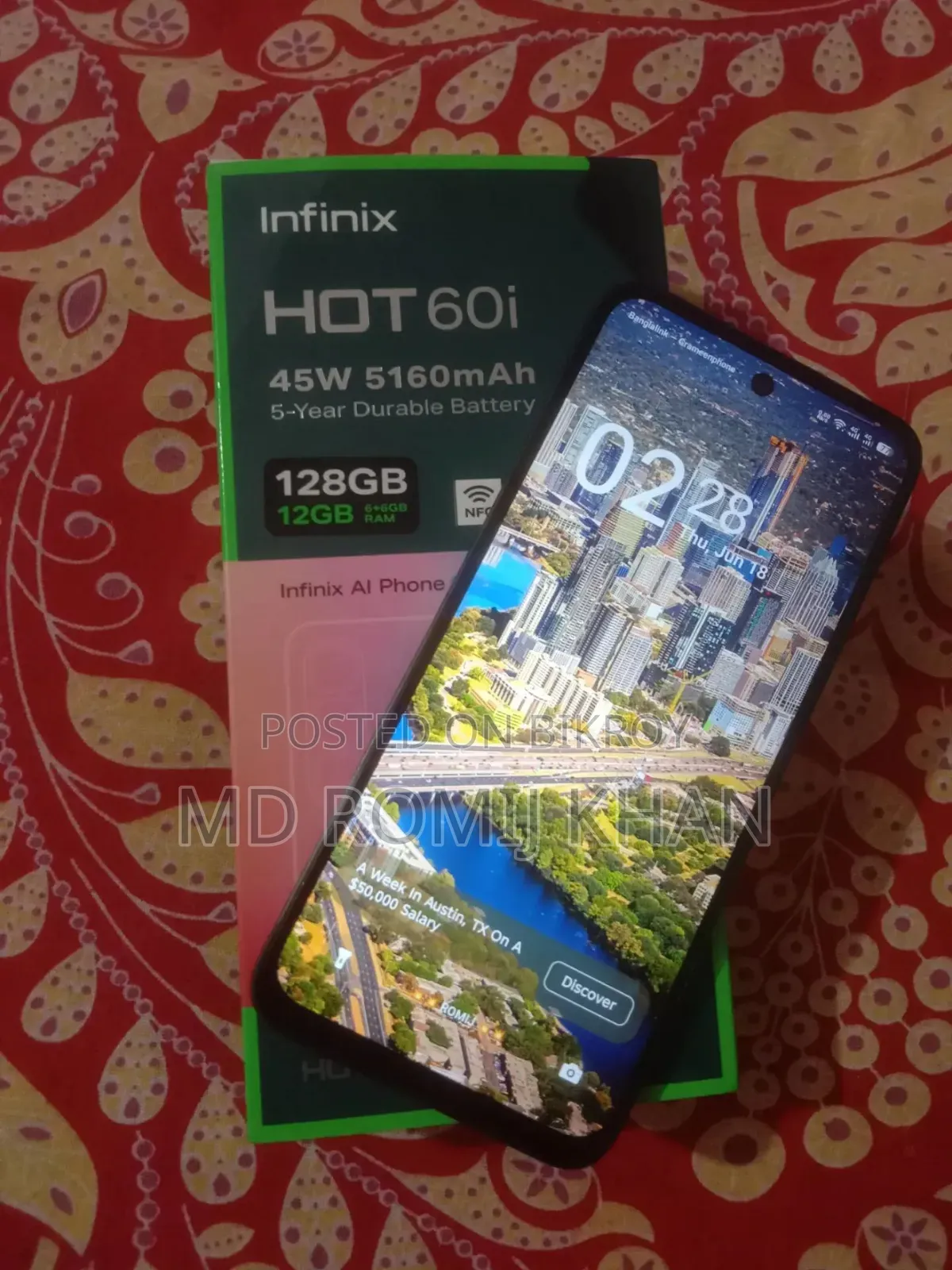 Infinix Hot 60i 128 GB Black