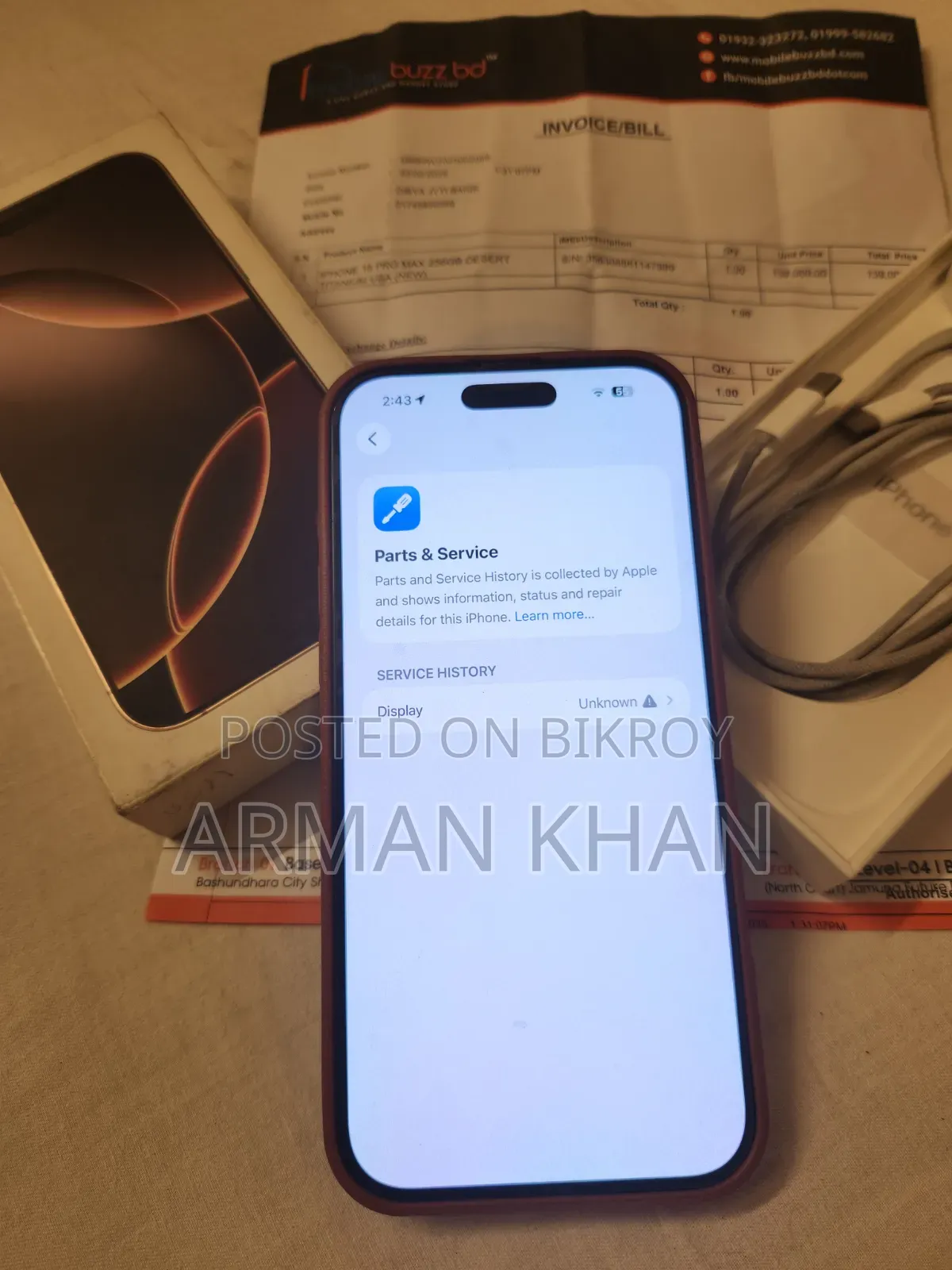 Apple iPhone 16 Pro Max 256 GB Rose Gold