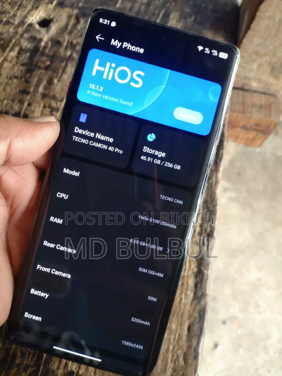 Tecno Camon 40 Pro 4G 256 GB Gray