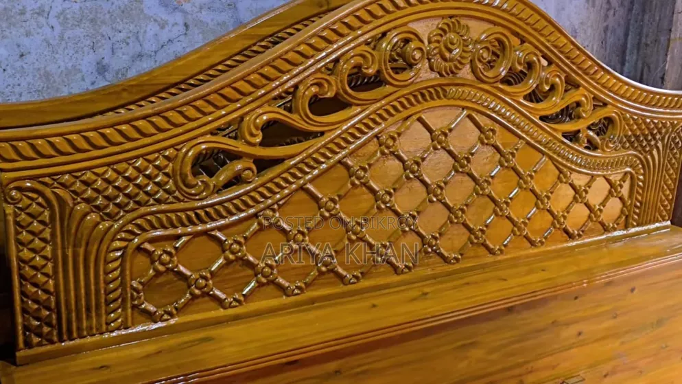Full Box Bed Akashmoni Wood