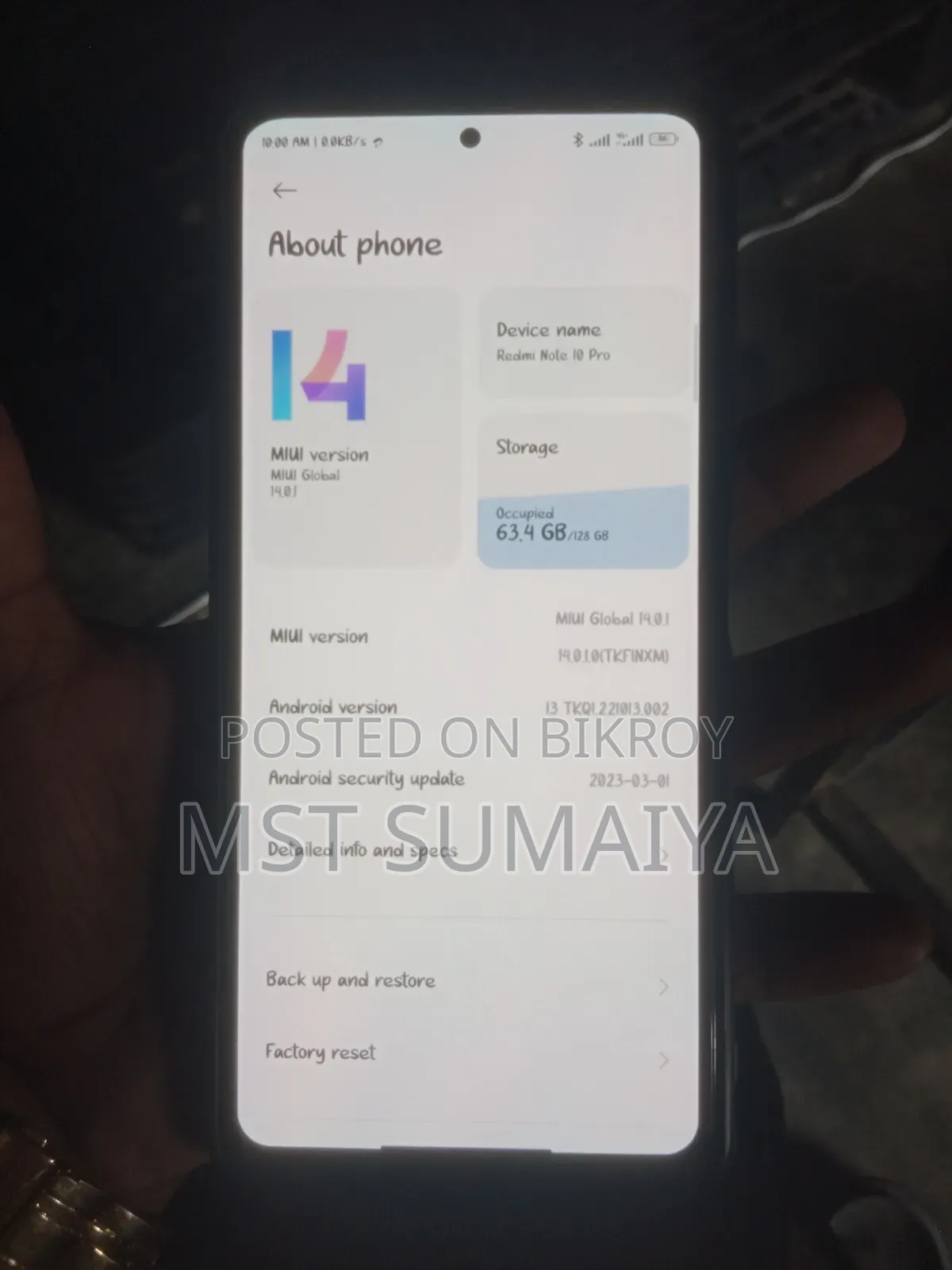 Xiaomi Redmi Note 10 Pro 128 GB Red