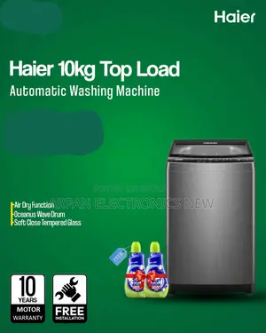 Haier 10 Kg Top Loading Washing Machine 12 Years Warranty Official