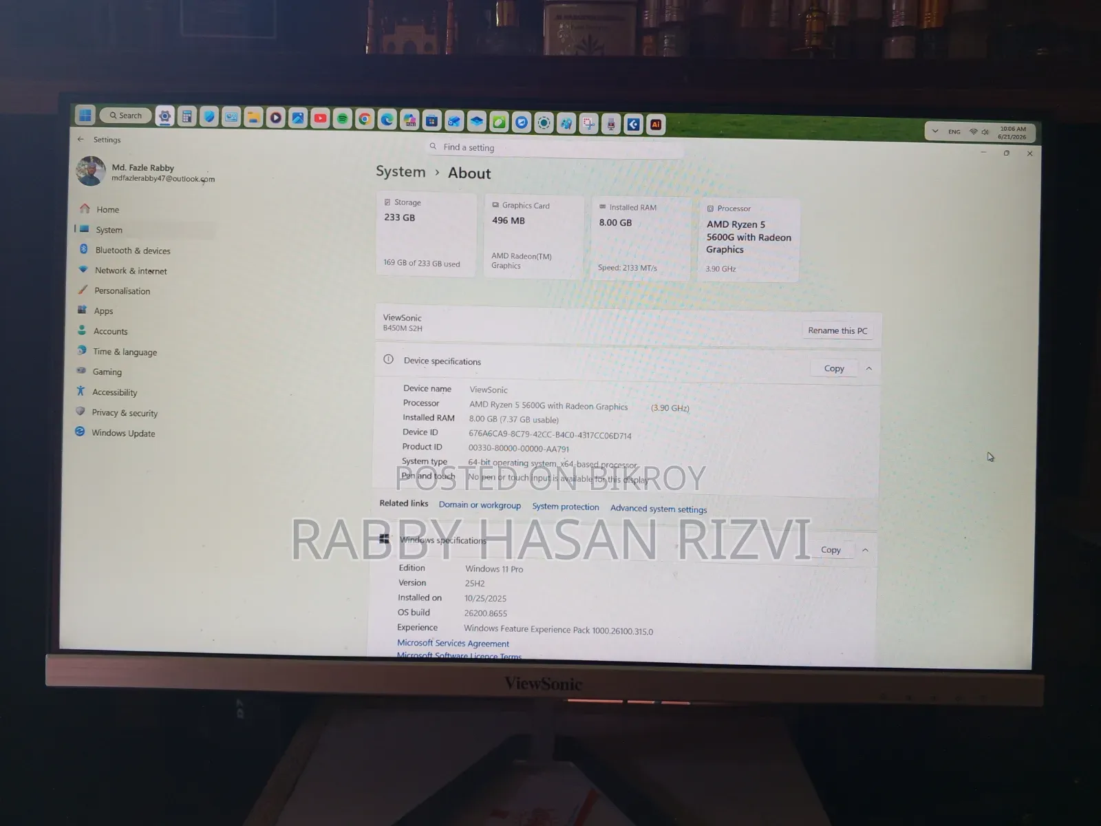 Viewsonic Vx2276-Sh 2 22" 100hz FHD Ips Monitor