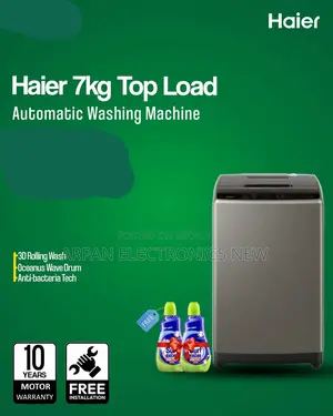 Haier 7 Kg Top Loading Washing Machine 12 Years Warranty Official