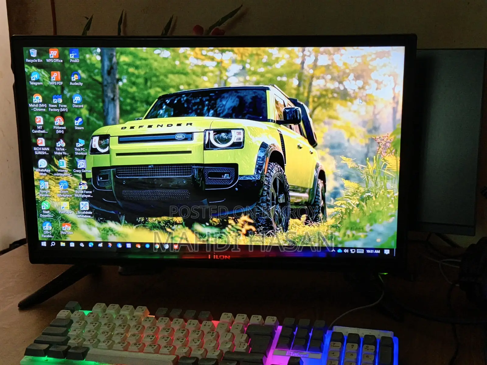 24-inch non-smart LED TV, no problems.