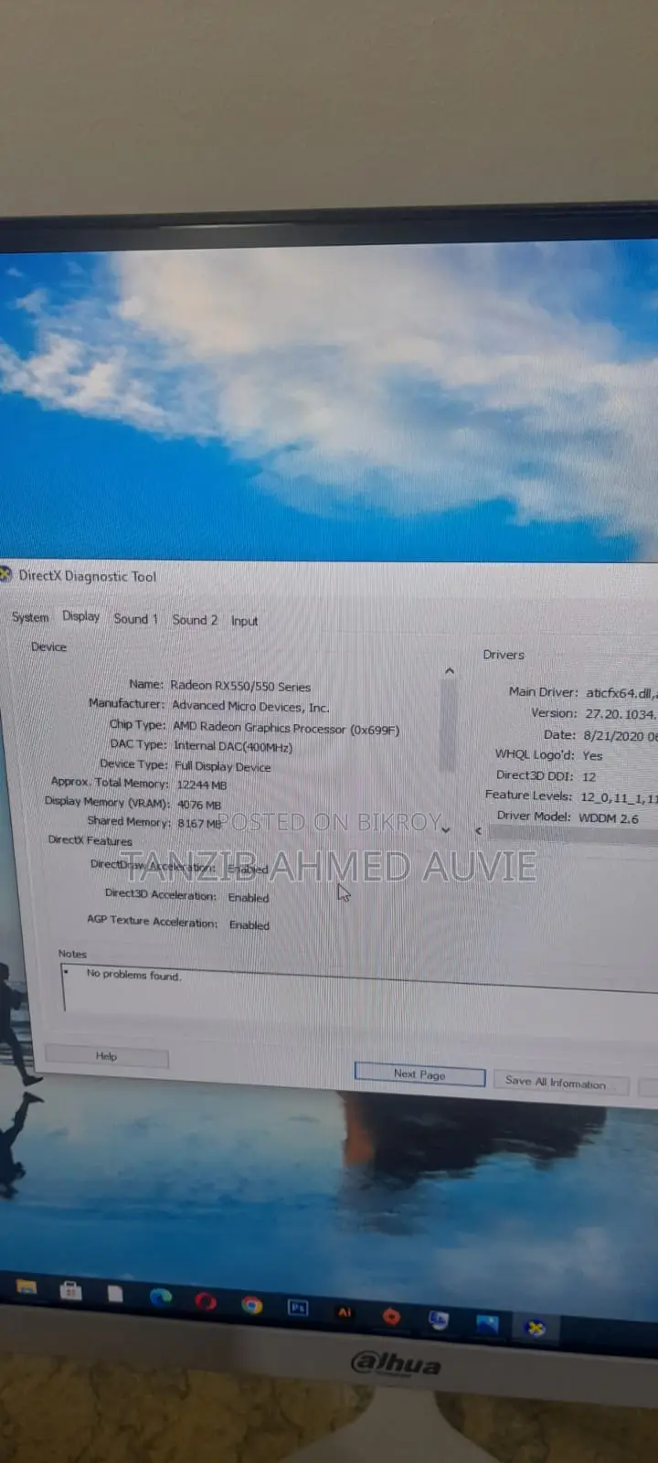 Desktop Computer 16GB Intel Core I5 HDD 500GB