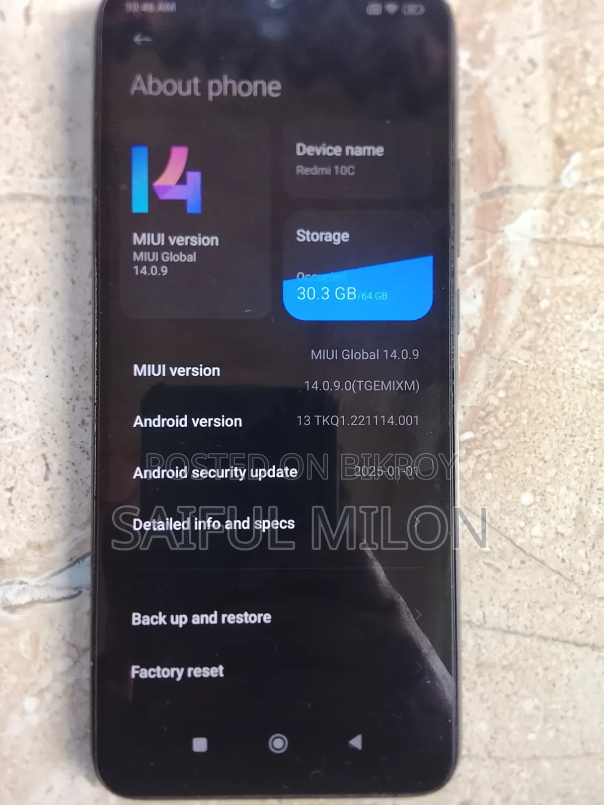 Xiaomi Redmi 10C 64 GB Gray