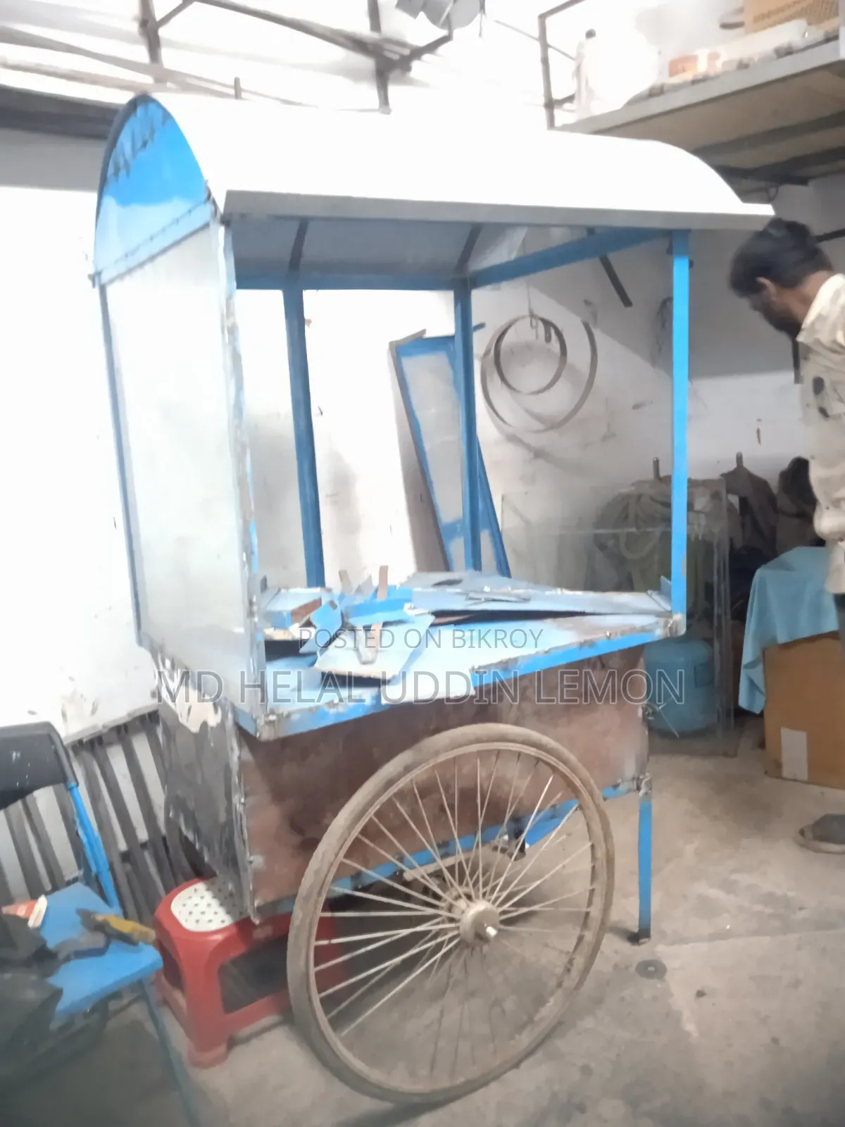 The vehicle was built but never used for business
