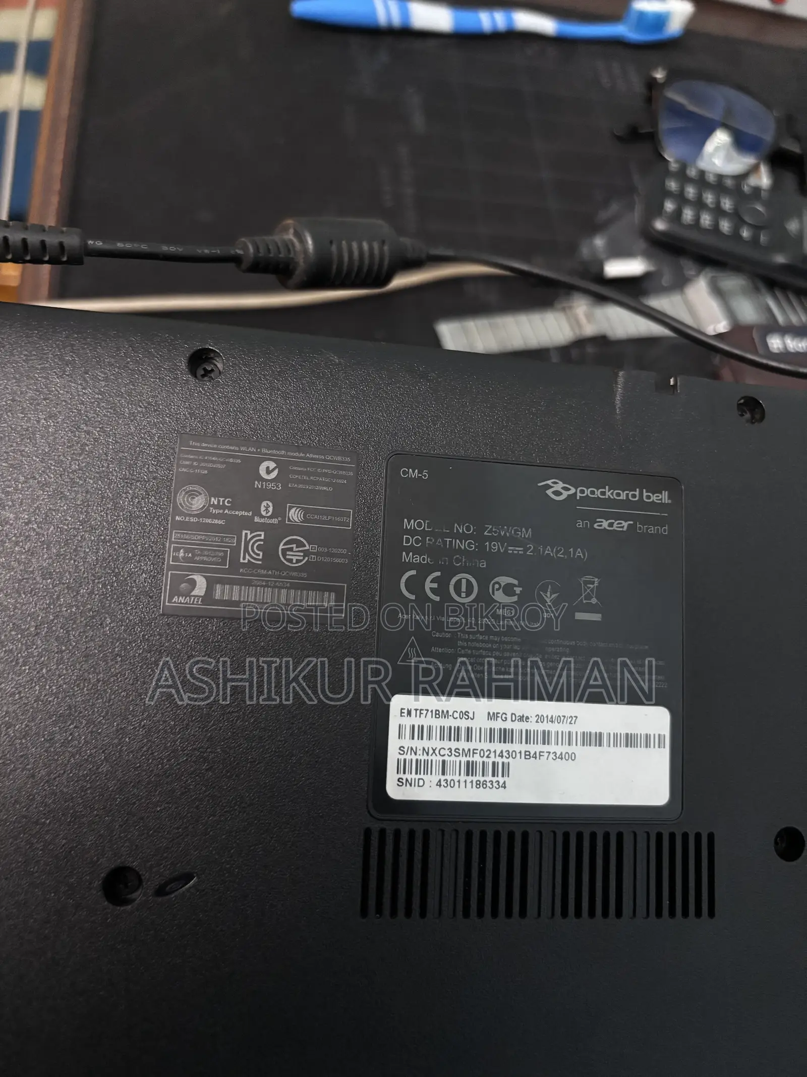 Laptop Acer Aspire 1 2GB Intel Celeron HDD 500GB