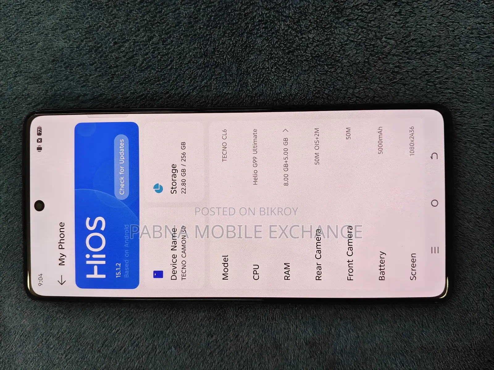 Tecno Camon 30 256 GB Gray