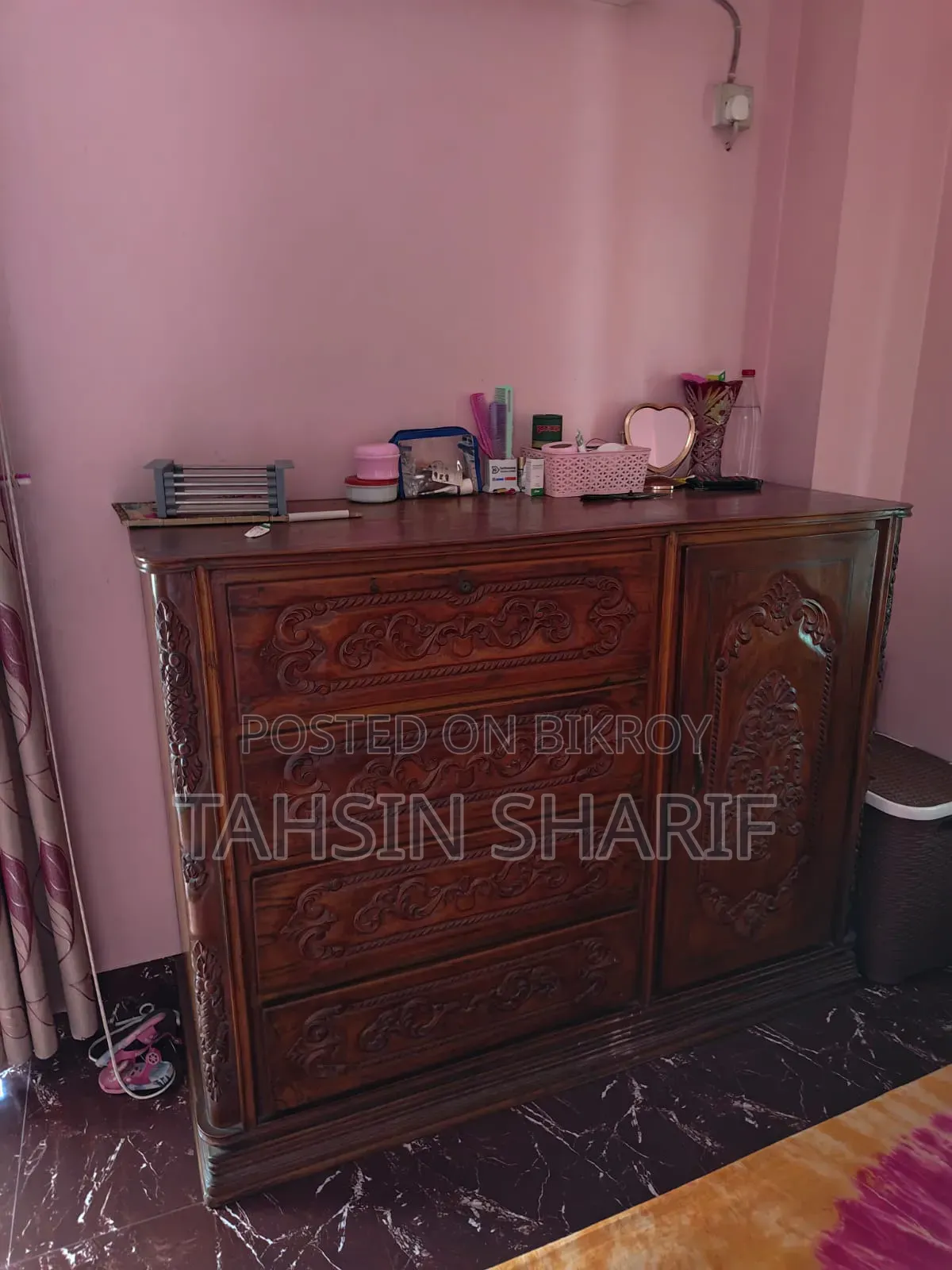 Shegun Wood Wardrobe