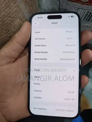 Apple iPhone 16 128 GB Black
