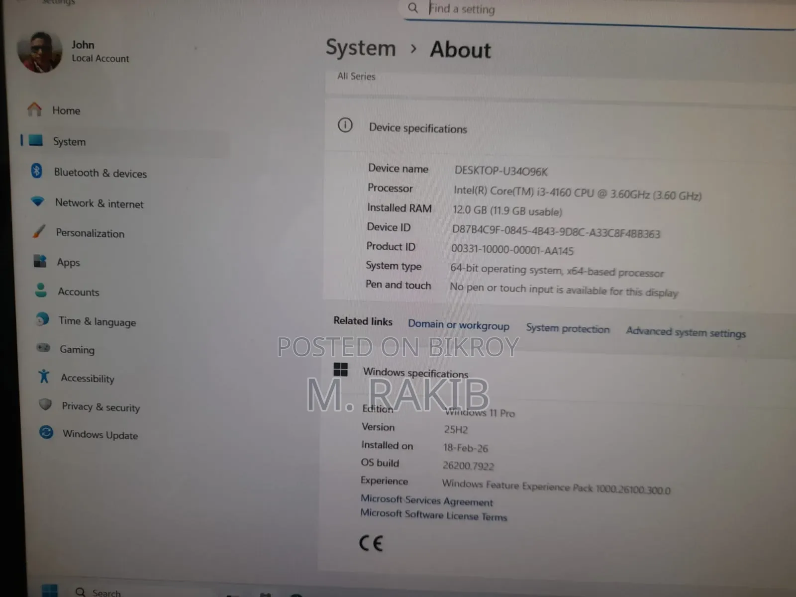 Desktop Computer Samsung AiO 24 12GB Intel Core i3 HDD+SSD 1T