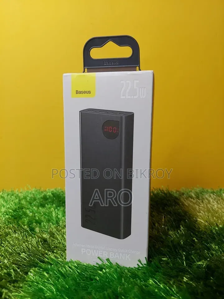 বেসাস ২২.৫ ওয়াট অ্যাডাম্যান ২০০০০এমএএইচ পাওয়ার ব্যাংক কুইক চার্জ ৪.০ + সুপারচার্জ