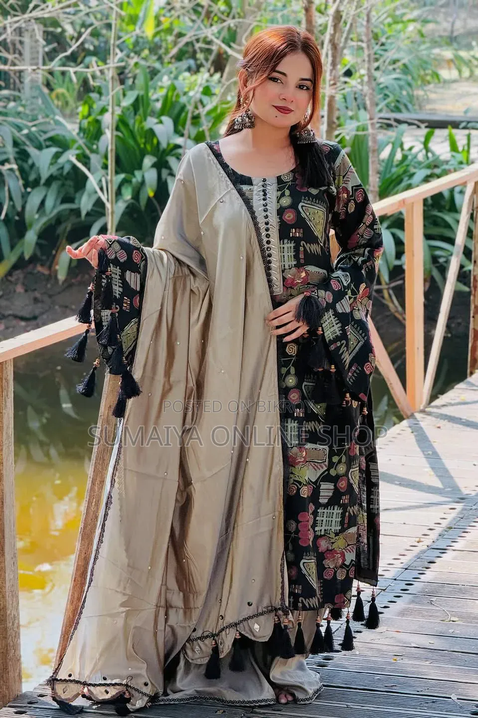 ডিজিটাল প্রিন্ট থ্রি পিস