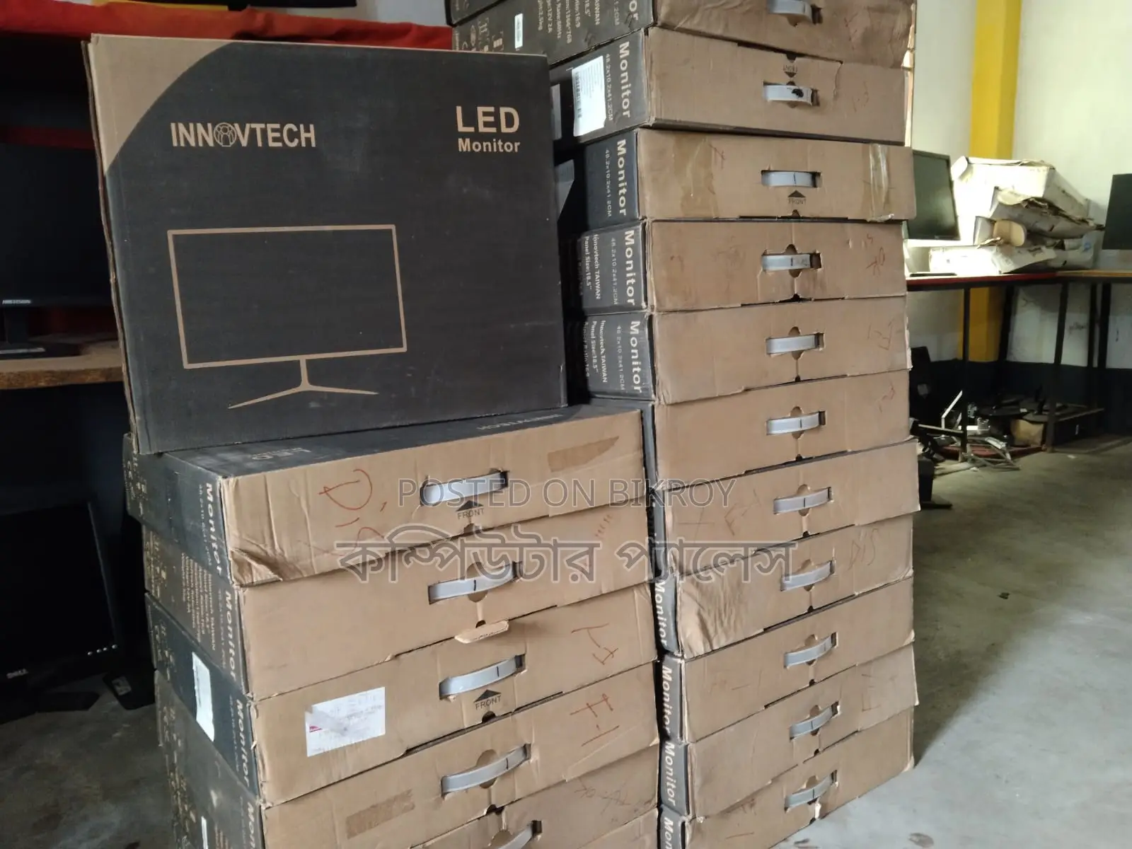 19" 1 Mark LED Monitor Innovtech With [Box + Adapter + Power Cord]