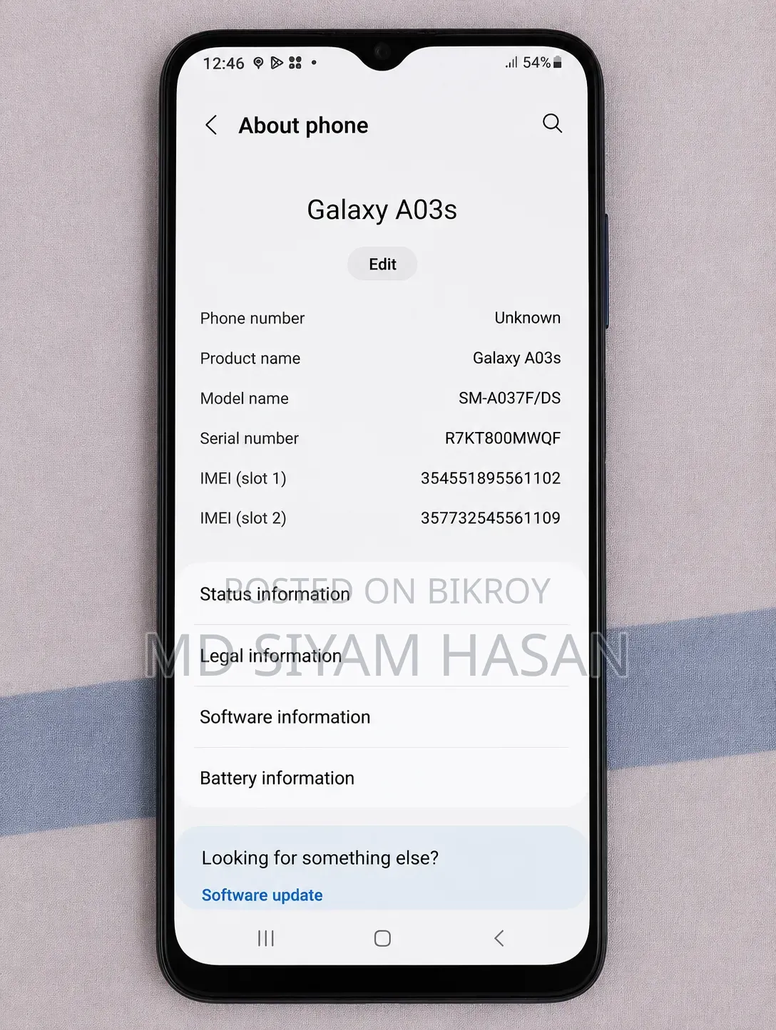 Samsung Galaxy A03s 64 GB Black