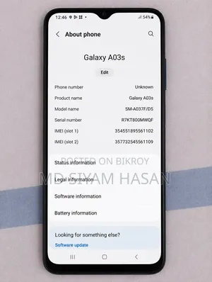 Samsung Galaxy A03s 64 GB Black