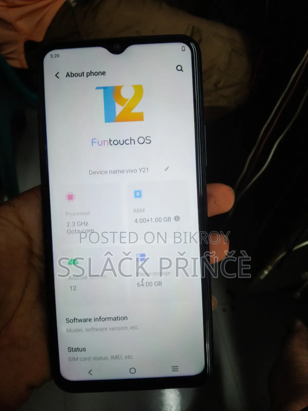Vivo Y21 64 GB Black