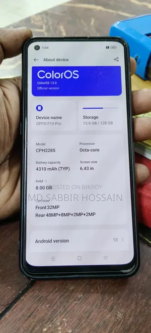 Oppo F19 Pro 128 GB Black