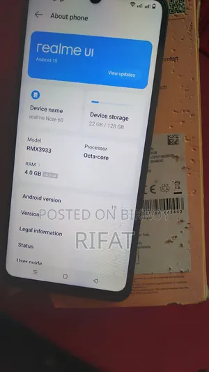 Realme Note 60 128 GB Black